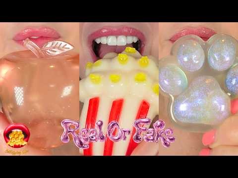 Real Or Fake Food Can You Guess? ASMR Satisfying Eating Sounds