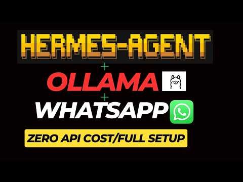 Hermes Agent Setup (Local & FREE) — Ollama + WhatsApp + WSL2 Full Guide| NO API COST