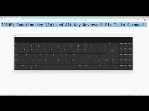 [100% FIXED] Function Key (Fn) and Alt Key Reversed Fix It in Seconds! (ALT BUTTON NOT WORKING)