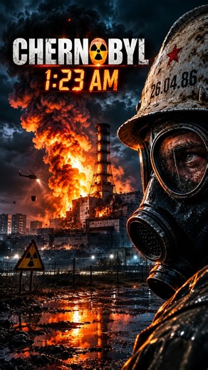 At 1:23 AM... Everything Changed (Chernobyl, 1986) #learnverse #viral #knowledge #popular