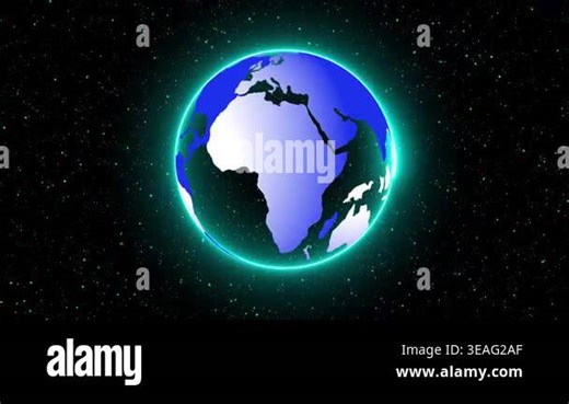 Rotating earth globe animation global connectivity technology futuristic sci fi 4k. Stunning rotating earth globe animation space background neon glow 4k ultra hd Stock Video Footage - Alamy