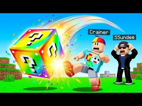 Kicking LUCKY BLOCKS in Roblox!