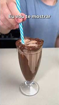 COMO FAZER MILKSHAKE DE NUTELLA EM CASA! 😋 #receitafacil #milkshake #doces