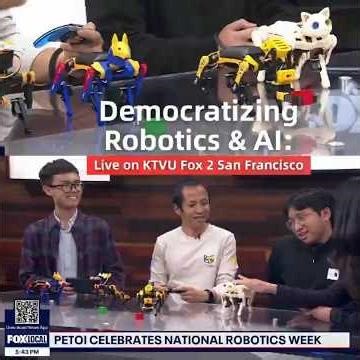 Democratizing Robotics & AI: Live on KTVU Fox 2 | Petoi Highlight