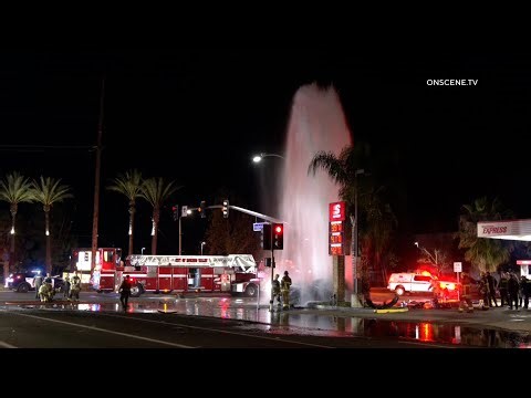MORENO VALLEY FATAL Traffic Collision Into Hydrant