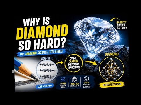 💎 The Secret Behind Diamond’s Incredible Hardness