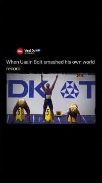 When Usain Bolt smashed his own world record