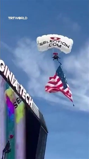 Skydiver crashes into scoreboard at Virginia Tech spring game