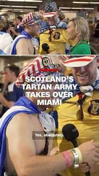 Scotland’s Tartan Army takes over Miami Marlins game