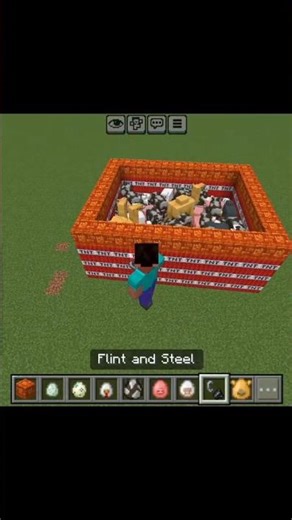 Minecraft TNT Best Pig Explosion#minecraft #minecraftshorts#explosion#gaming #trendingshorts