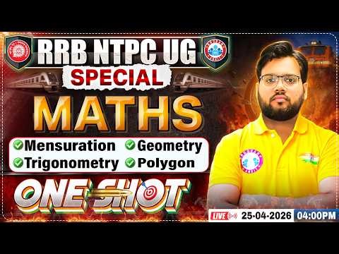 RRB NTPC UG Maths Marathon | RRB NTPC Maths Classes One shot | NTPC Maths Classes By aakash sir