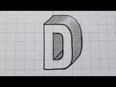 Simple 3d Drawing Letter For Beginners / How To Draw Easy Art Capital Alphabet Step By Step