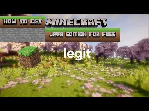 how to get minecraft java edition for free (legit)
