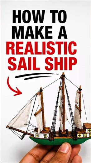 Realistic Wooden Ship Build. #miniature #diy #creative