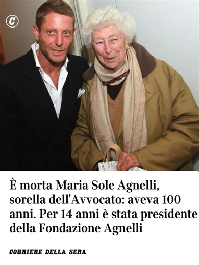 Addio a Maria Sole Agnelli, sorella storica della famiglia