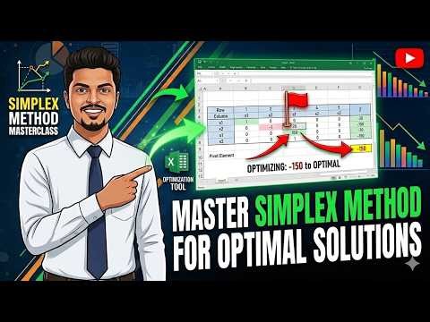 Simplex Method for Optimal Solution Operations (Lenear Programming)