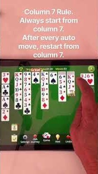 Beat daily Klondike Solitaire Challenges with Column 7 Rule - Rare Exceptions..