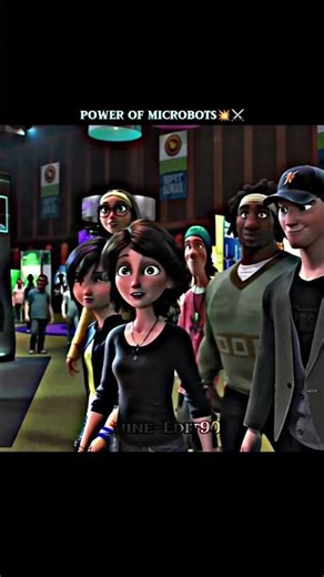 Hiro Crazy introducing Microbots 💥🥶 | Big Hero 6 Edit | #Edi90#shorts​ #animation​ #presentation​