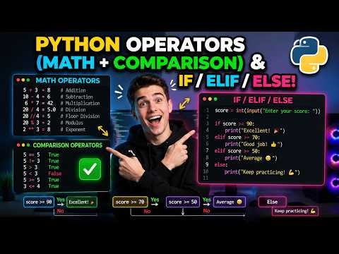 Python Operators and If statement Beginners! Part5 #pythontutorial