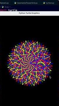 Kaleidoscope Polygon Burst ⭐ | Python Turtle Geometric Coding Art #Python #LearnPython #Programming