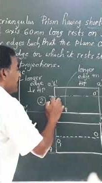 Projection of solids/ Triangular Prism/ Engineering Drawing