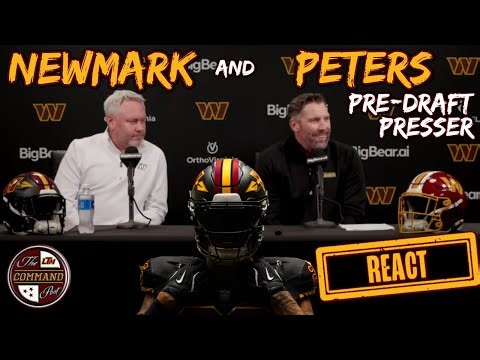 Command Post LIVE! | GM Adam Peters & Asst. GM Lance Newmark Pre-Draft Presser React❗GREAT PRESSER‼️