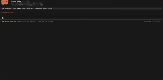 Vulcan is live.The official command-line tool for Phoenix — built for traders and AI agents.Trade, stream live markets, and run strategies from your terminal. Or let an agent drive.