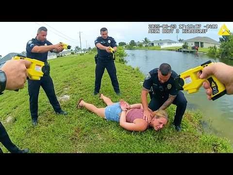 Shoplifter's Deadly River Escape Caught on Camera | Bodycam