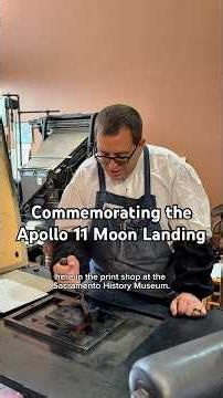 On July 20, 1969, we put a man on the moon and we’re letterpress printing about it 57 years later.