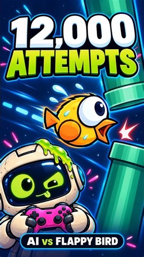 I Gave AI 12,000 Attempts at Flappy Bird