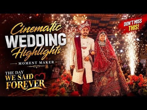 Cinematic Wedding Highlights | A Love Story Forever ❤️ | A Wedding You can’t Miss | Moment Maker
