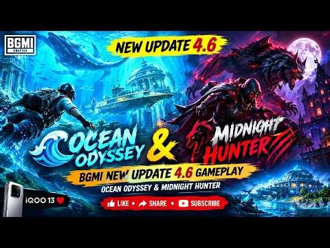 🌊 BGMI New Update 4.6 Gameplay 🔥 Ocean Odyssey & Midnight Hunter 🔥