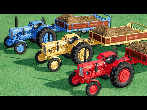 Tractor with Colors - Transporting SMALL and Mini Ursus Tractors | Farming Simulator 22