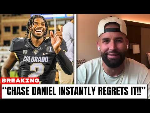 INSTANT REGRET Hits Chase Daniel AS He Apologizes To Shedeur Sanders LIVE On TV!