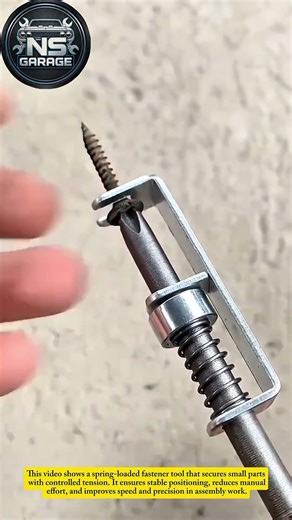 DIY Spring-Loaded Fastener Tool | Smart Metal Fixing Trick#tricks #shorts #usa