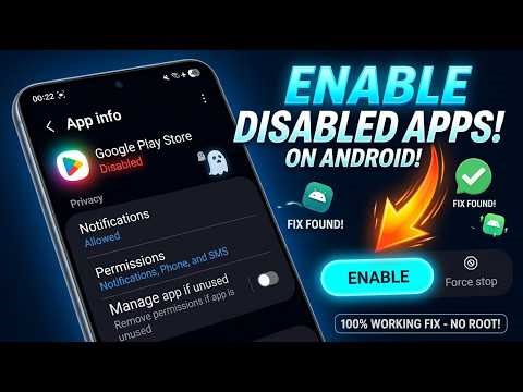 Android Apps Missing? Enable Disabled Apps Easily (2026 Guide!)