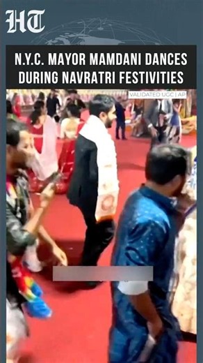 Mayor Zohran Mamdani Takes Part In Indian Community's Navratri Celebrations In New York #shorts