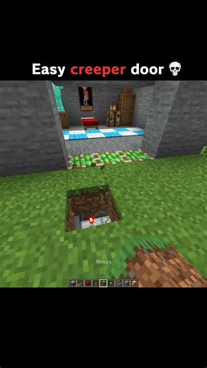 Minecraft Easy Creeper Door