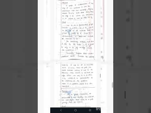 Ktu btech S4 maths | Connected and disconnected graphs | Theorem 1| 2024 scheme