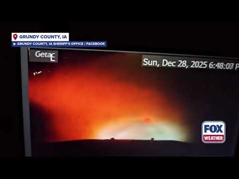 Dashcam Footage In Iowa Shows The Intense Whiteout Conditions On Sunday