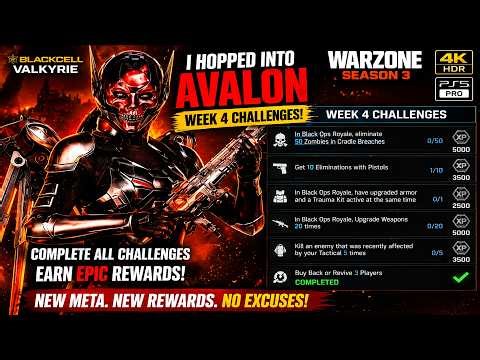 I Tried Completing *WEEK 4* CHALLENGES in AVALON and VERDANSK… 😳(Warzone WEEKLY Challenges Season 3)
