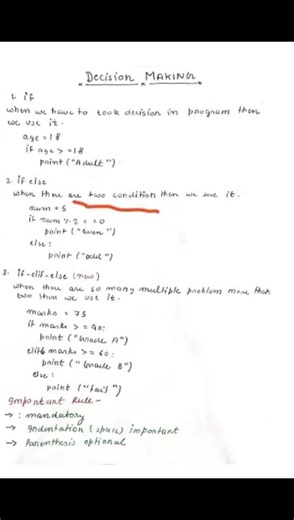 Lecture 3: Decision Making in Python | if, else, elif Explained with Examples 🔥#viral#python#youtube