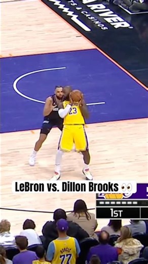 LeBron & Dillon Brooks trading buckets 🍿