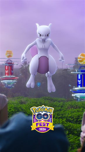 Pokémon GO Fest 2026: Global July 11 and 12, 2026 Join millions of Trainers across the globe for #PokemonGOFest2026: Global! Take part in this worldwide event featuring Mewtwo and Zeraora. https://pokemongo.com/gofest | Pokémon GO