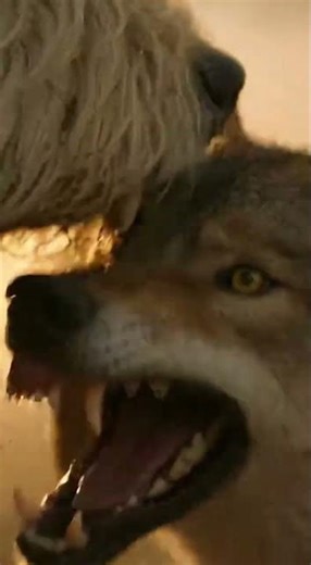 South Russian Shepherd vs 2 Wolves: Dust Storm Sheep Defense! 🐺🐑