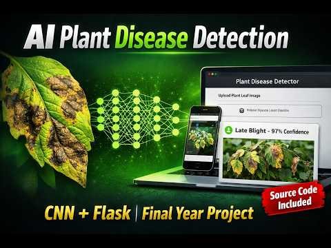 AI Plant Disease Detection System | CNN + Flask Final Year Project with Source Code | PyTorch DL
