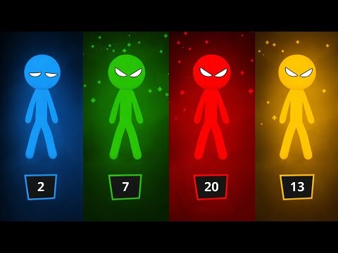 stickman party - tournament mode 1-4 player random | gameplay walkthrough minigames update 