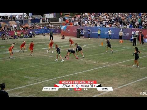 Down to the LAST Play of the Game!? | IFAF Women's Gold Medal Game