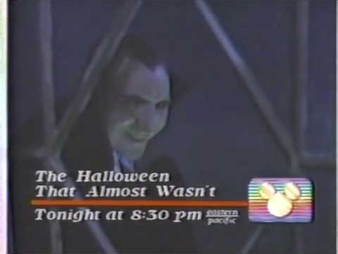 The Disney Channel commercial break (October 31, 1987)