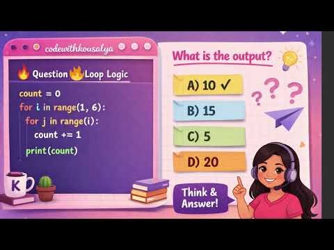 Python Logic Challenge#11 @codewithkousalya